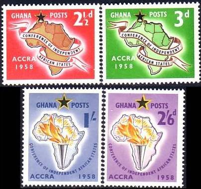 1958 GHA - Africa Conference (Accra) Set (4) MNH